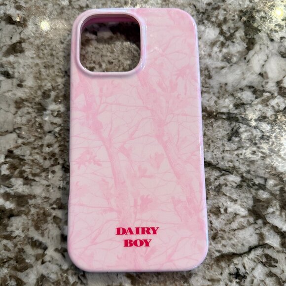 Dairy Boy Bubblegum Camo iPhone 16 Pro Max Case - Picture 1 of 2